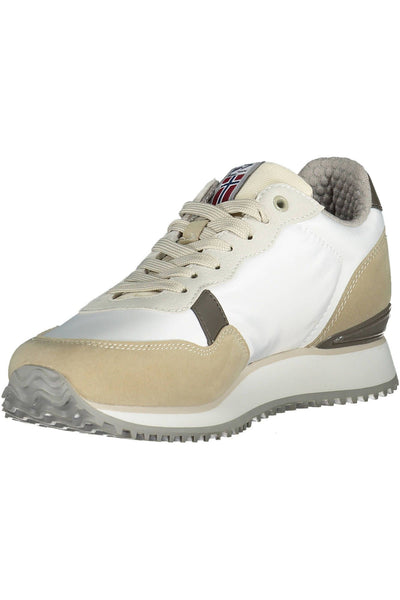 White Polyester Sneaker