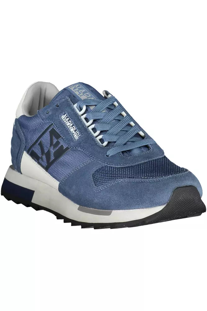 Blue Polyester Sneaker