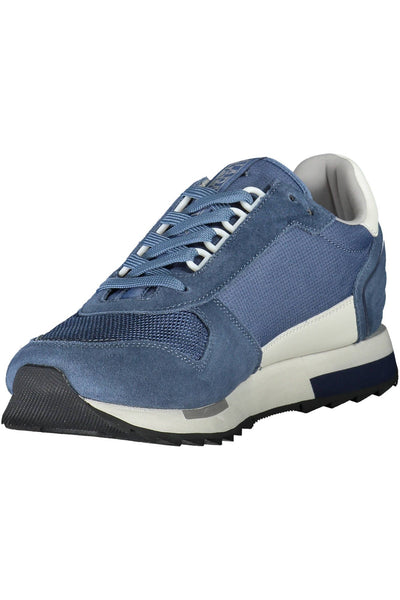 Blue Polyester Sneaker