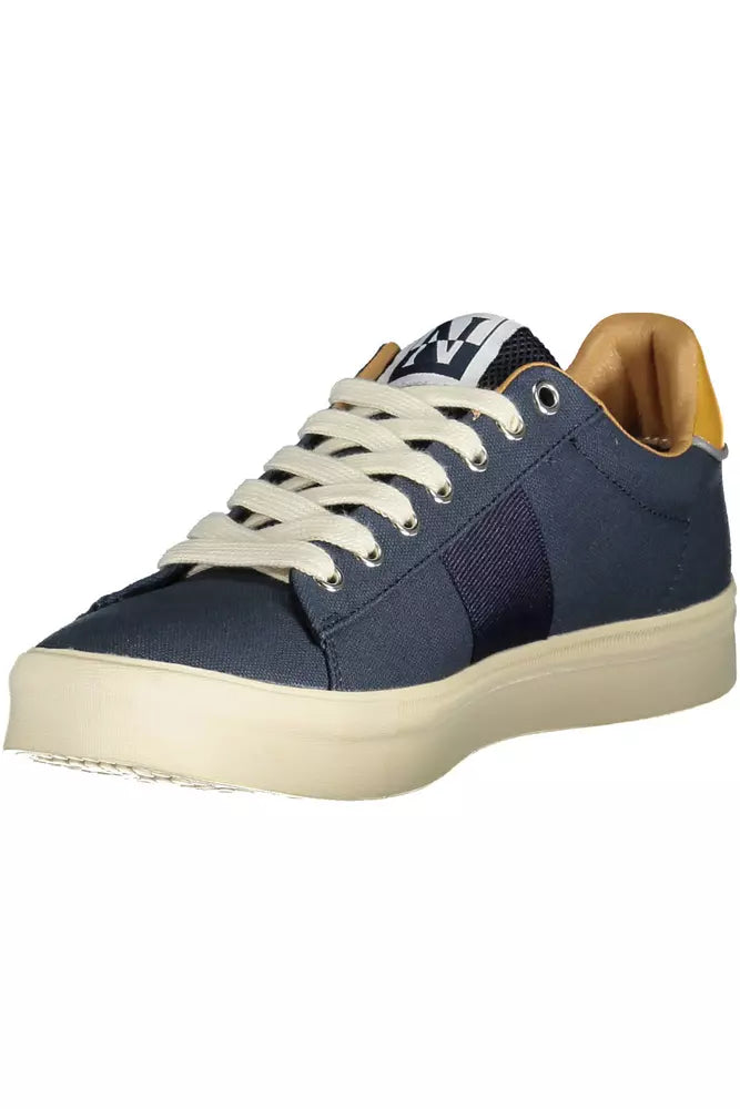 Blue Polyester Sneaker