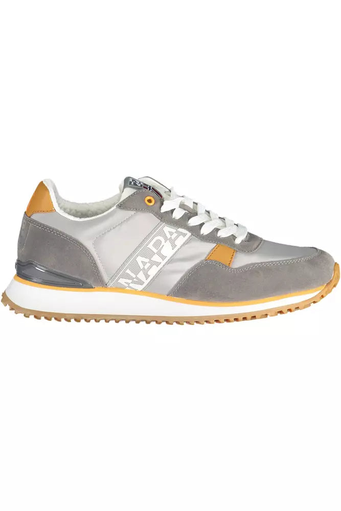 Gray Polyester Sneaker