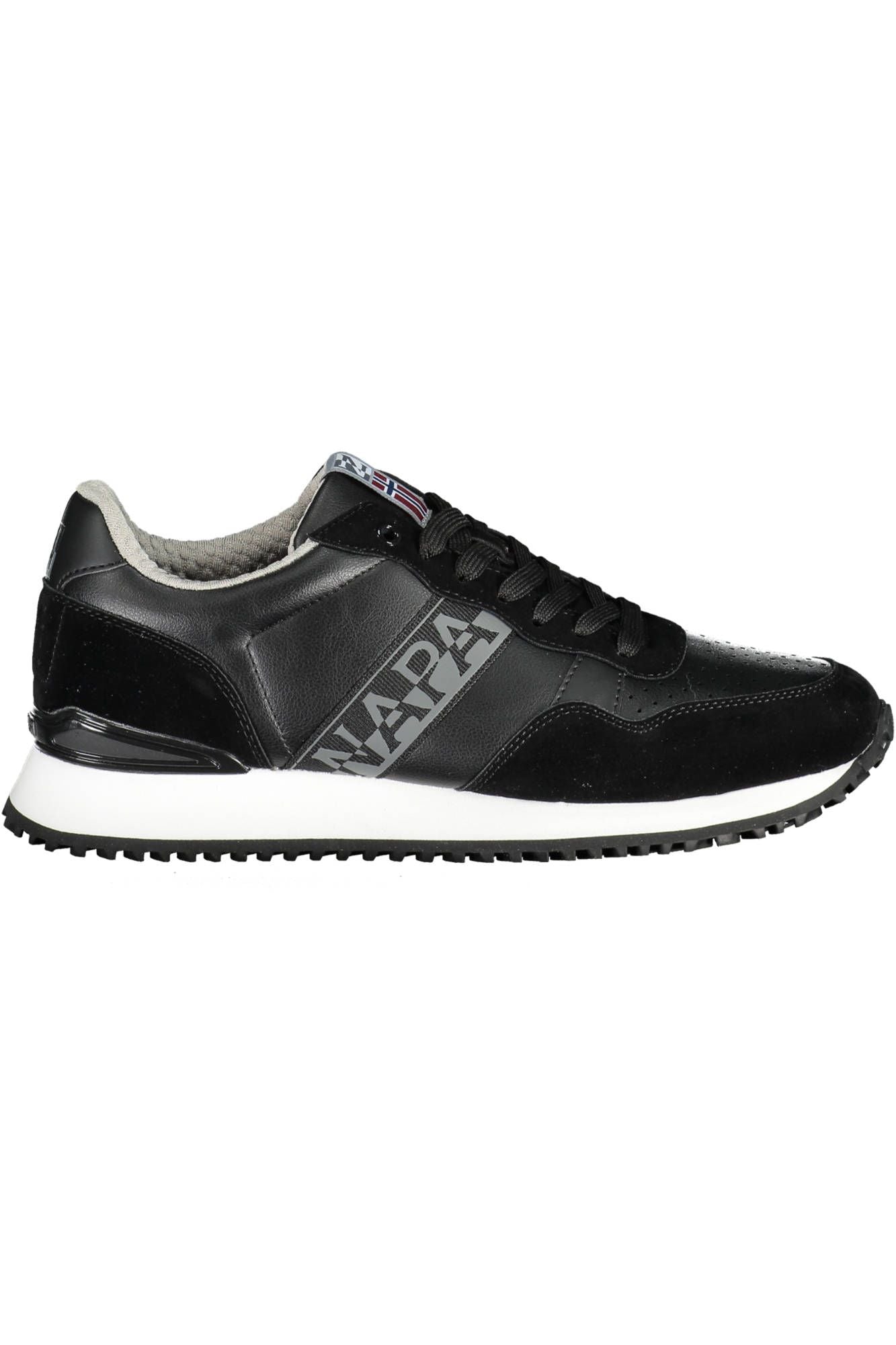 Black Polyester Sneaker