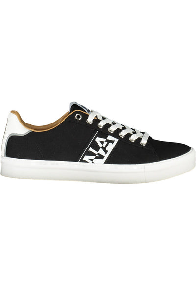 Black Polyester Sneaker