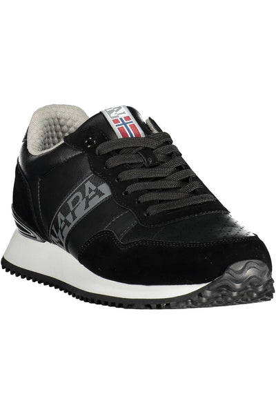 Black Polyester Sneaker