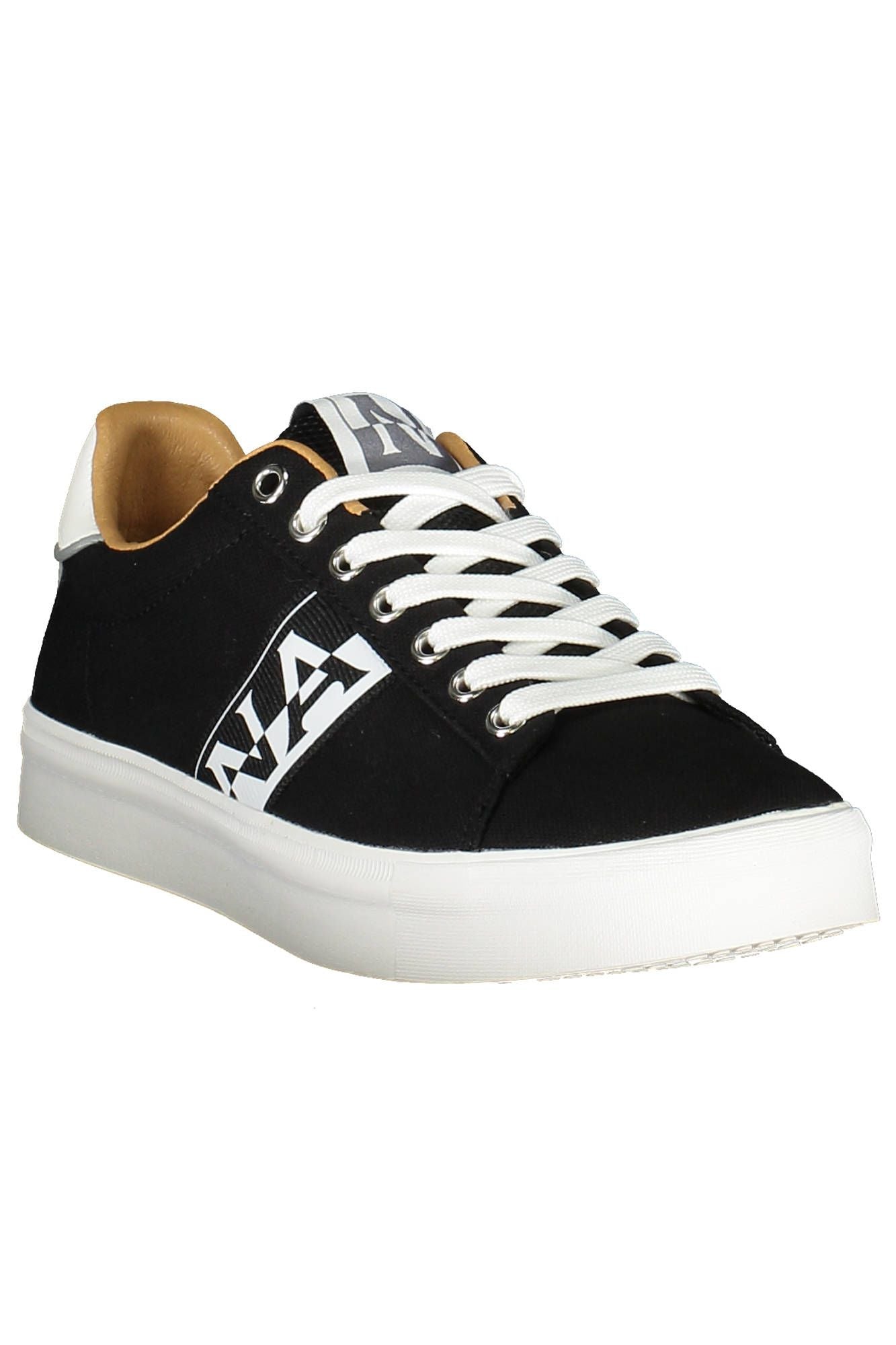 Black Polyester Sneaker