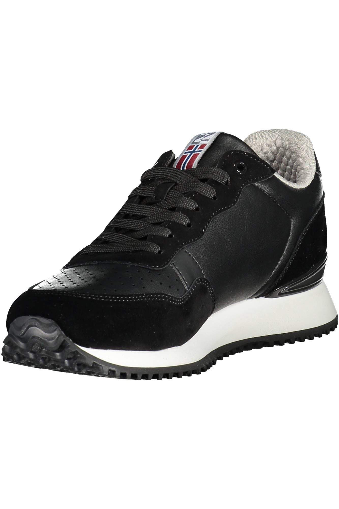 Black Polyester Sneaker