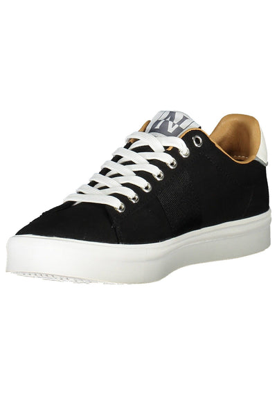 Black Polyester Sneaker