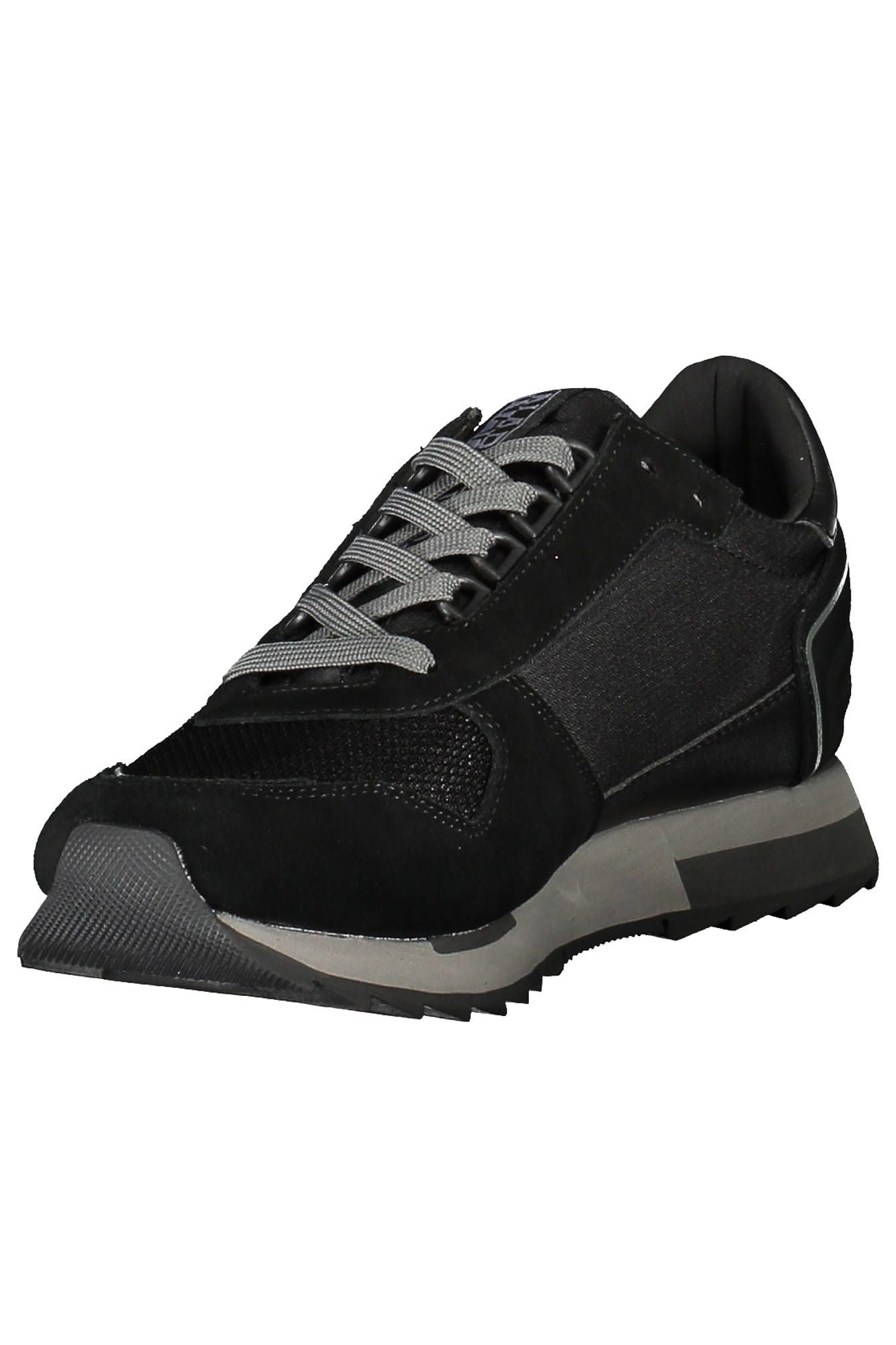 Black Polyester Sneaker