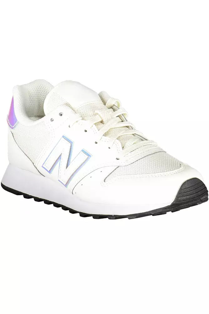 White Polyester Sneaker