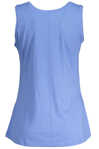 Light Blue Cotton Tops & T-Shirt