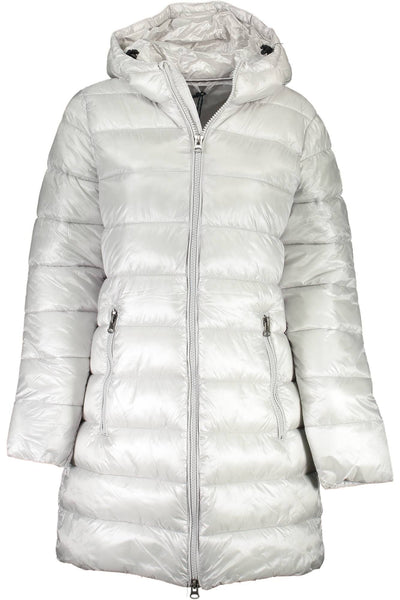 Silver Polyamide Jackets & Coat