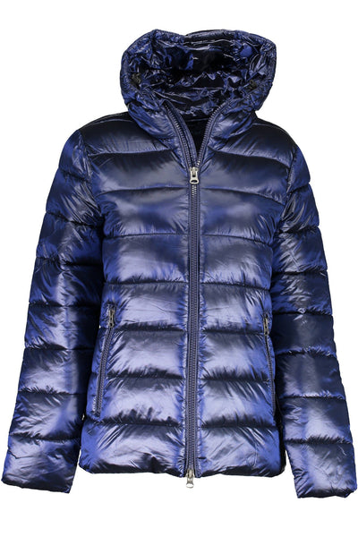 Blue Polyamide Jackets & Coat