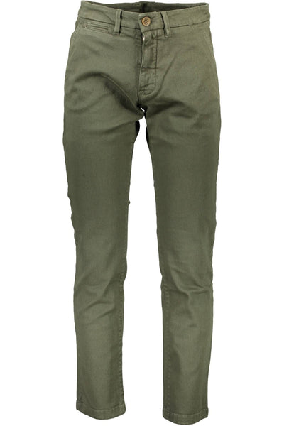 Green Cotton Jeans & Pant