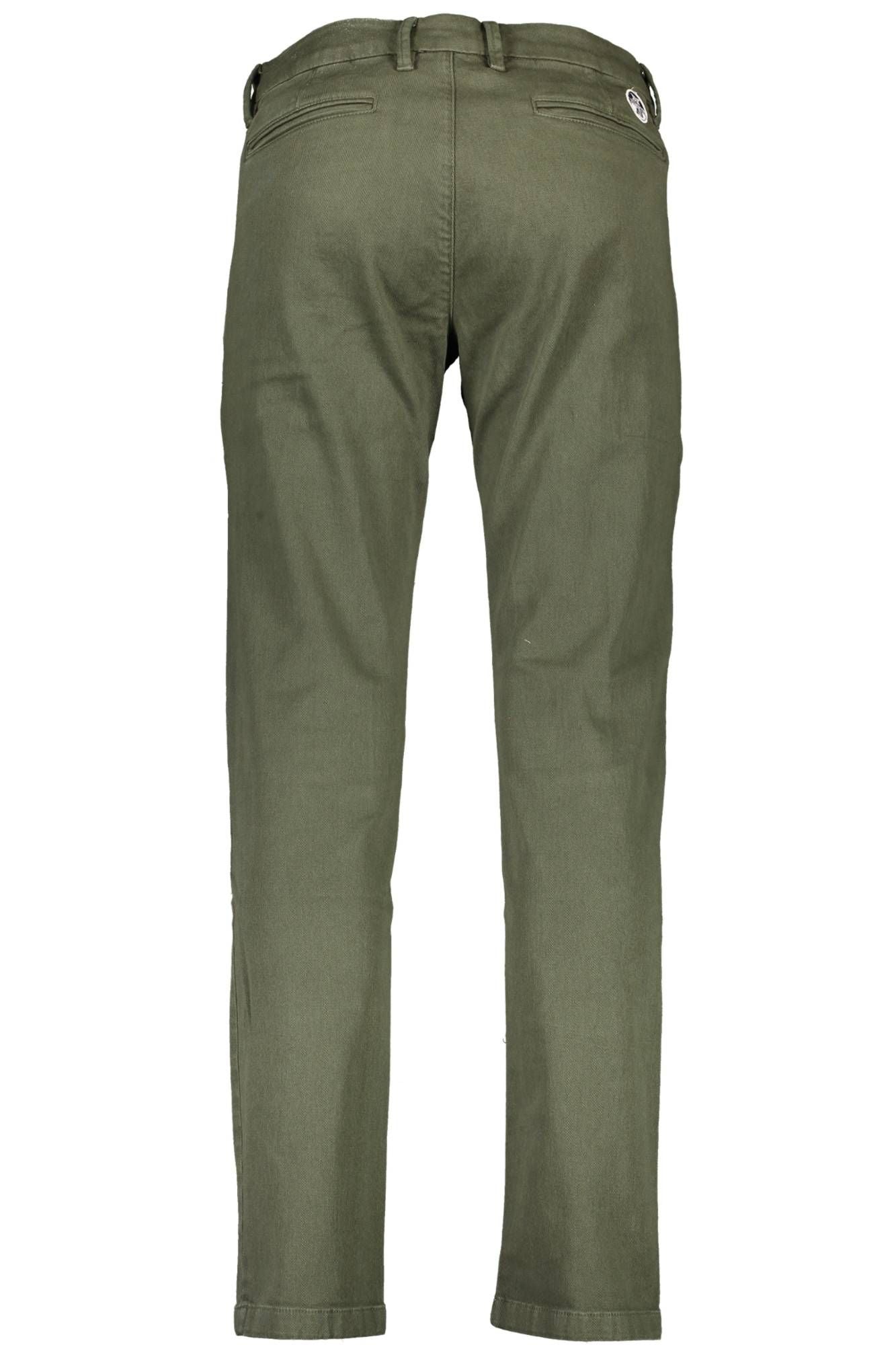 Green Cotton Jeans & Pant