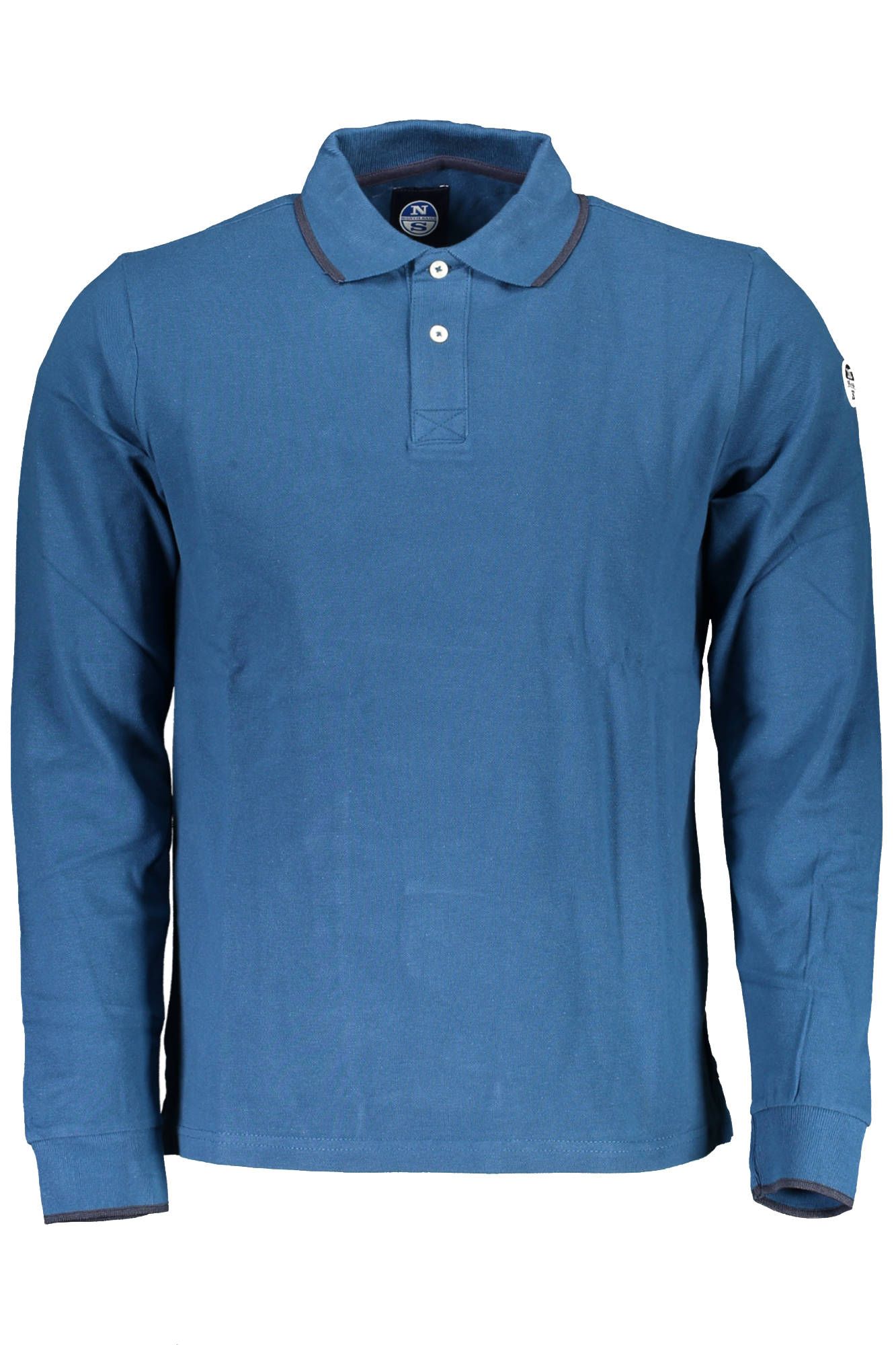 Blue Cotton Polo Shirt