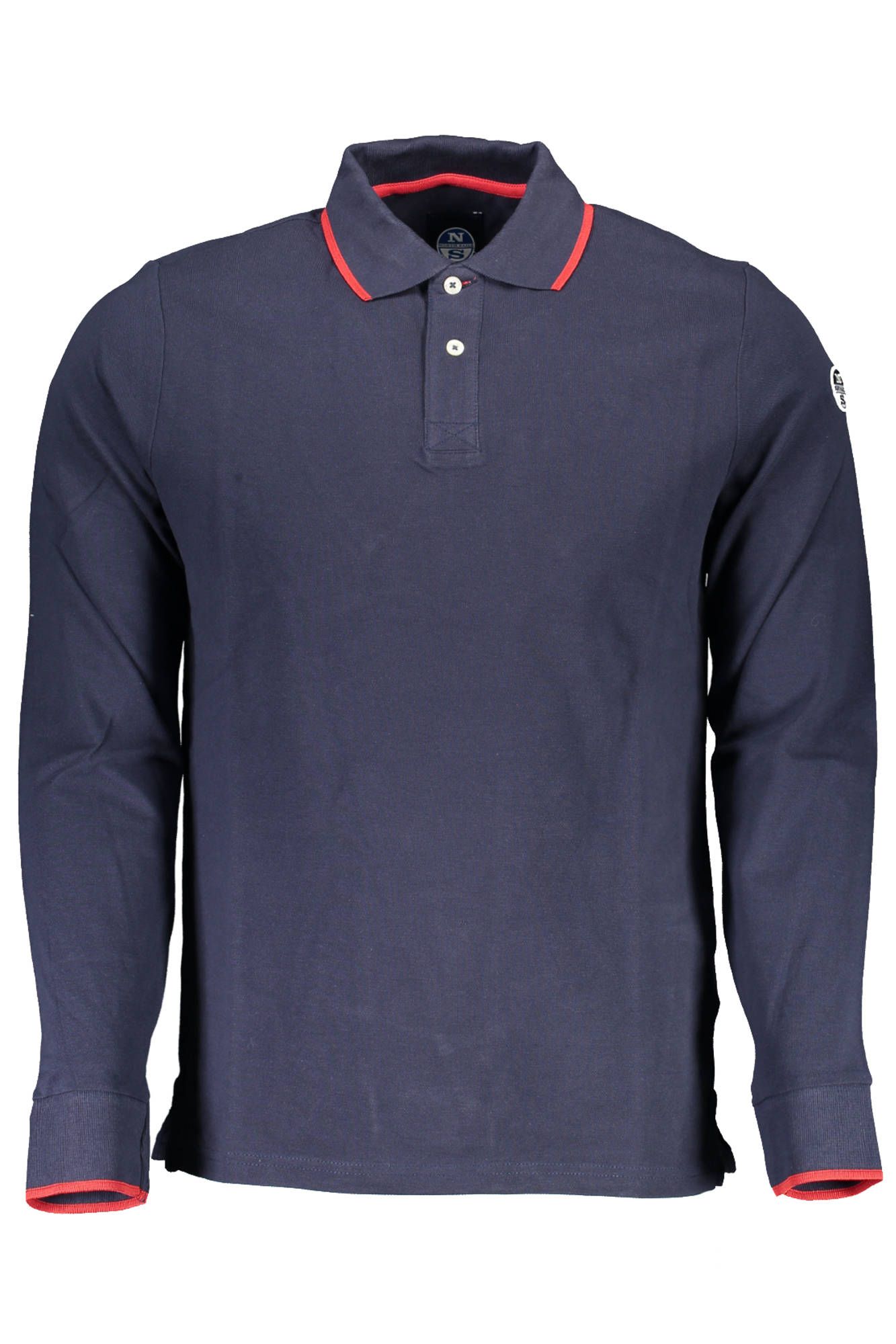 Blue Cotton Polo Shirt