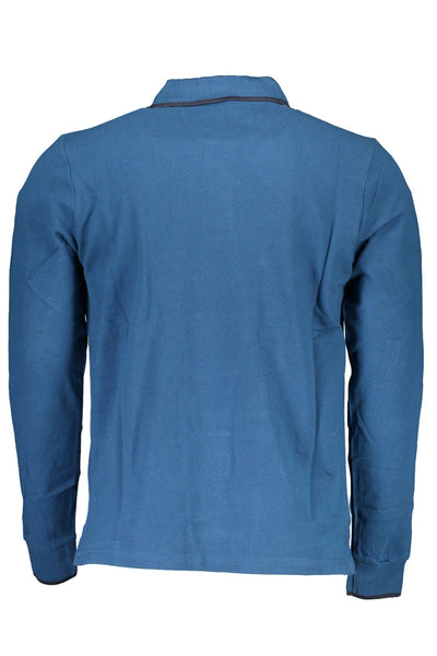 Blue Cotton Polo Shirt