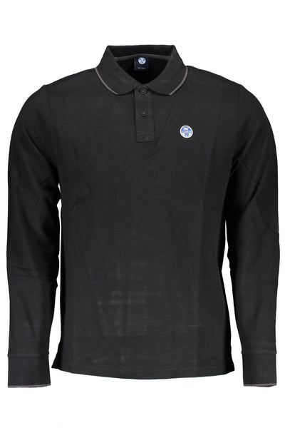 Black Cotton Polo Shirt