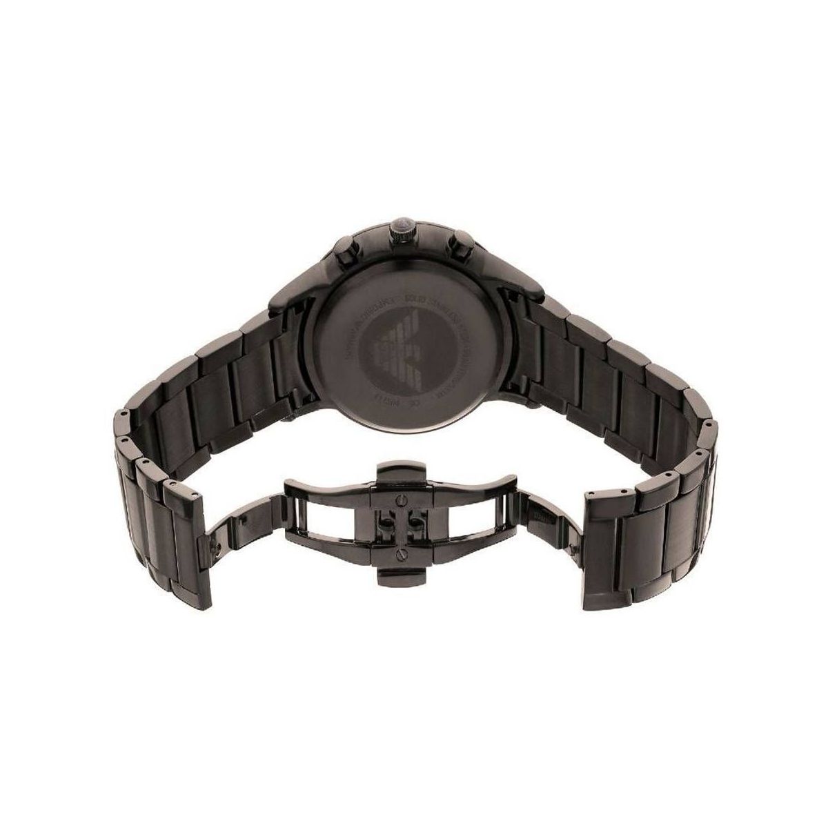 Black Steel Chronograph Watch