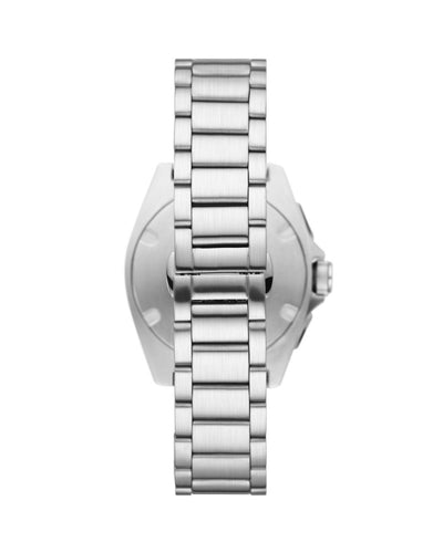 Silver Steel Chronograph Watch