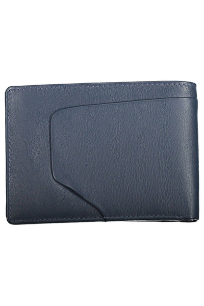 Blue Leather Wallet