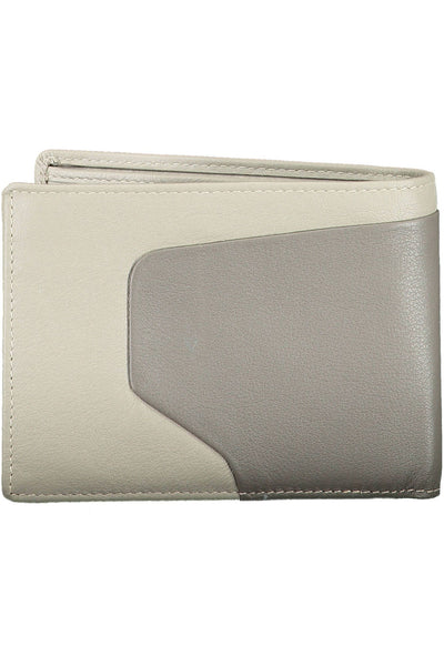 Gray Leather Wallet