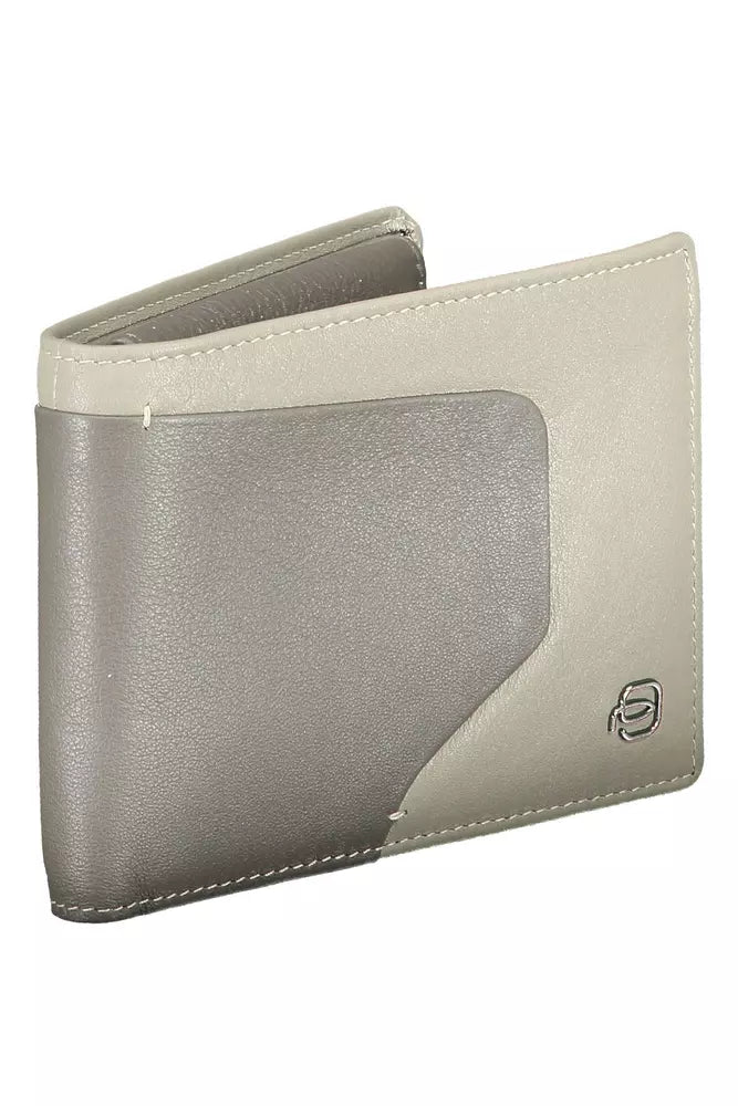 Gray Leather Wallet