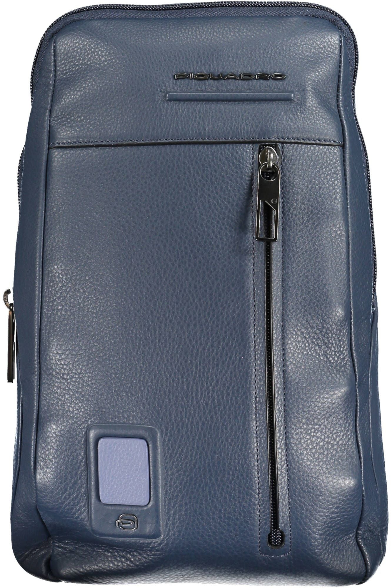 Blue Leather Shoulder Bag