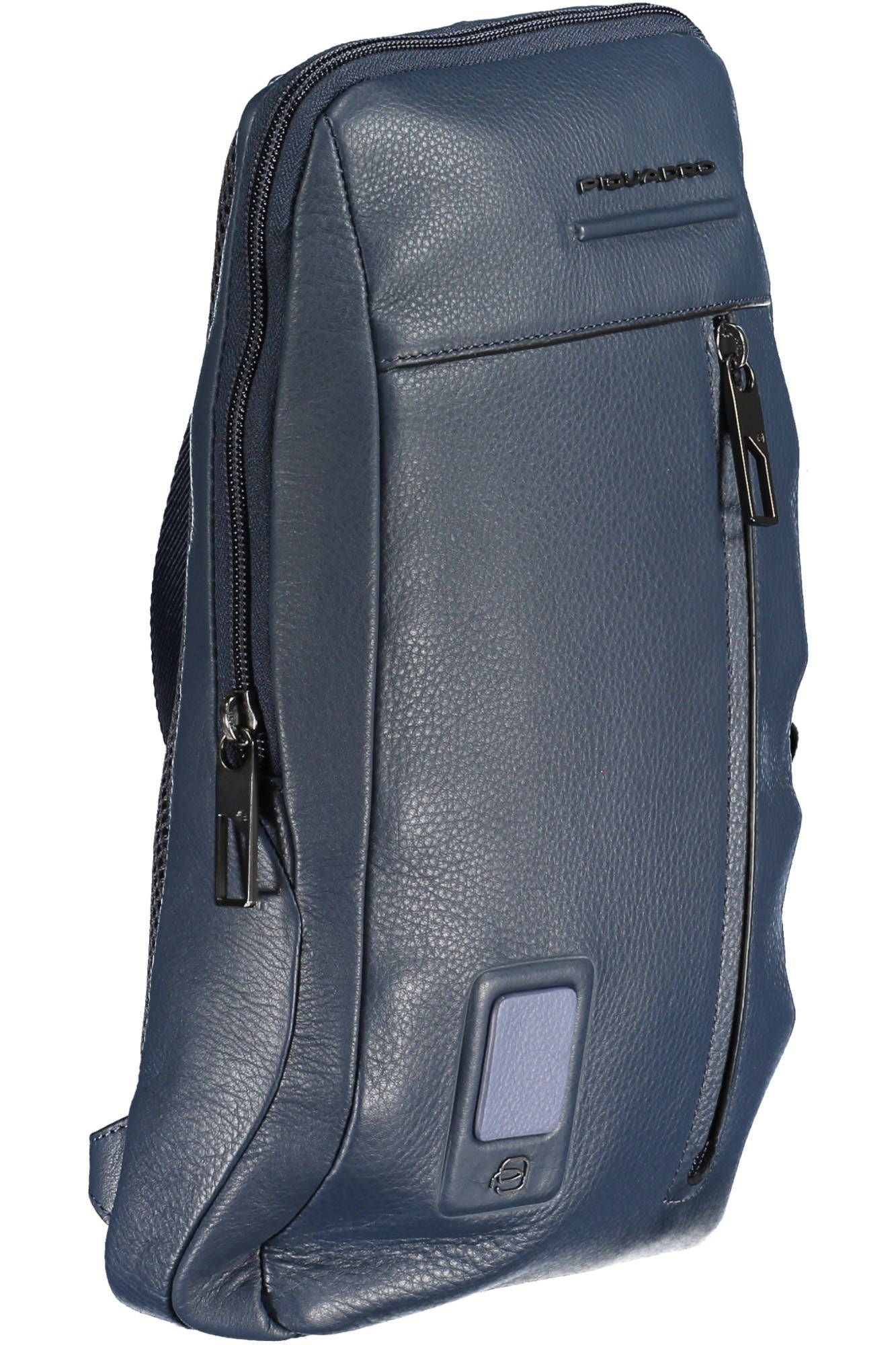 Blue Leather Shoulder Bag