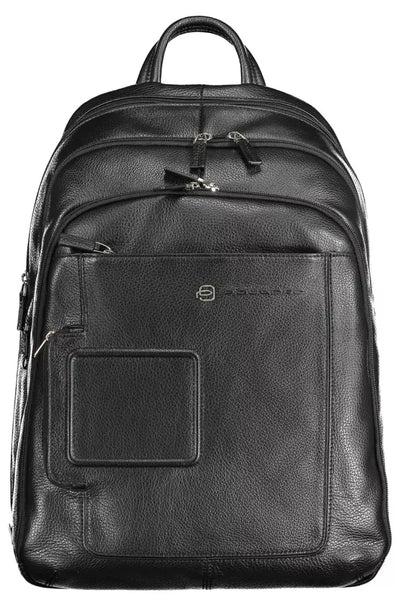 Black Leather Backpack