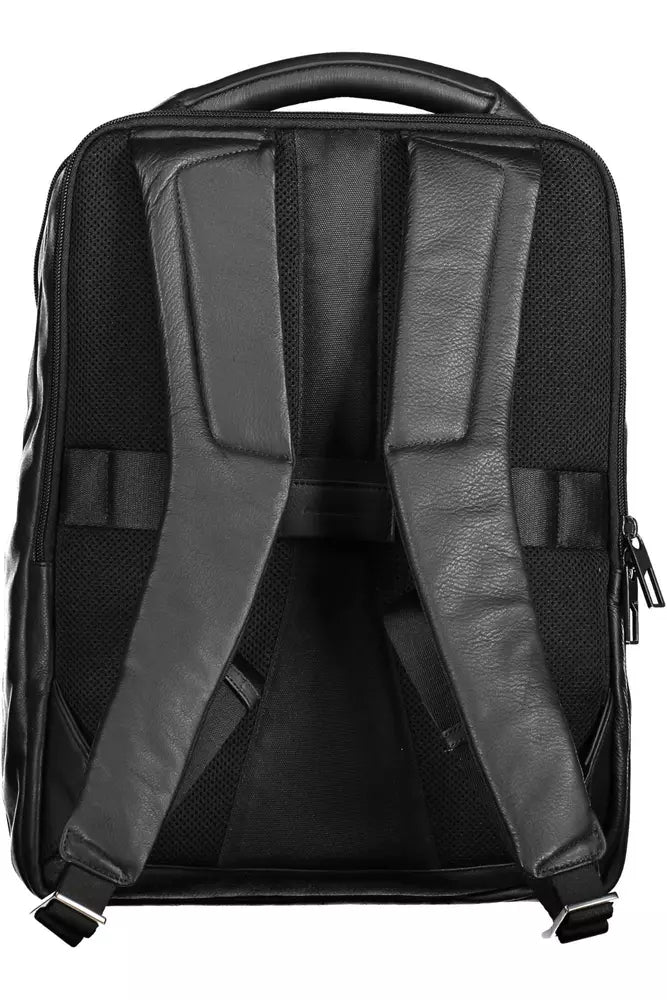 Black Leather Backpack