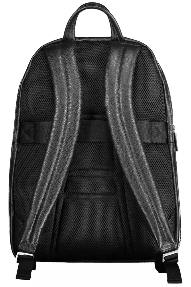 Black Leather Backpack