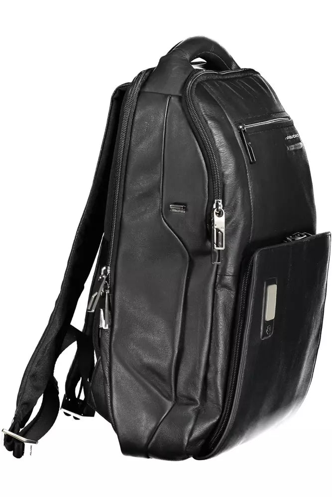 Black Leather Backpack