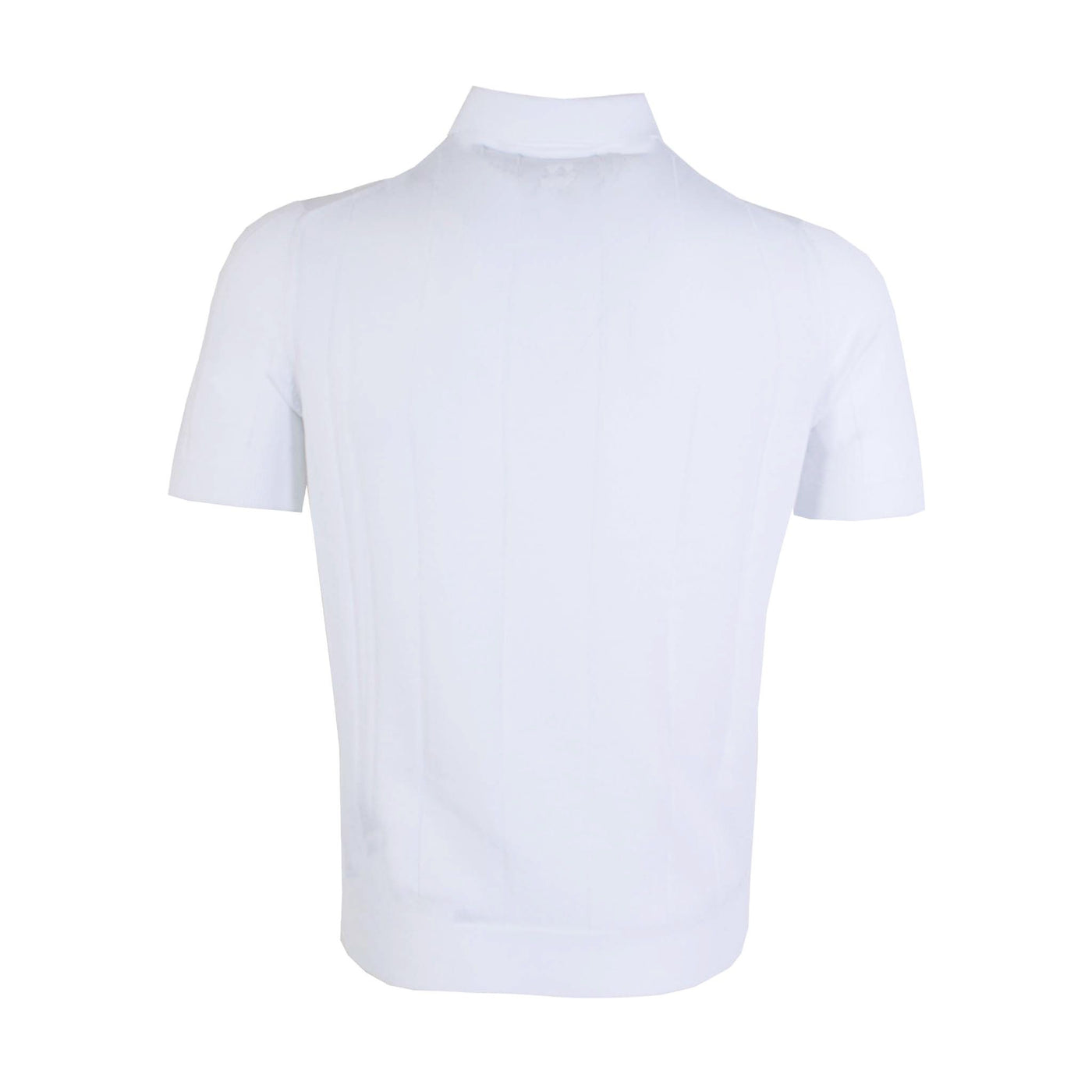 White Cotton Short Sleeves Polo Shirt