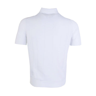 White Cotton Short Sleeves Polo Shirt