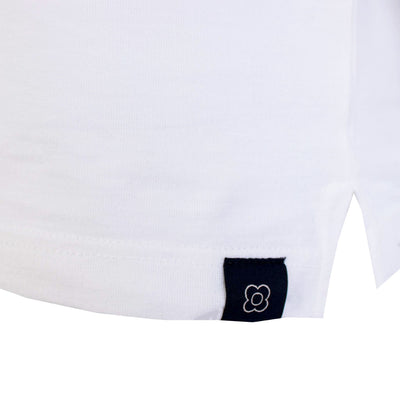 White Cotton Short Sleeves Polo Shirt