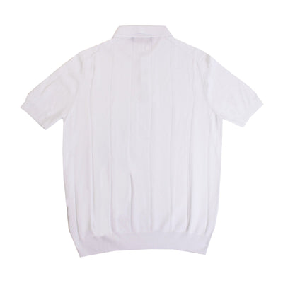 White Cotton Short Sleeves Polo Shirt