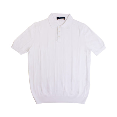 White Cotton Short Sleeves Polo Shirt