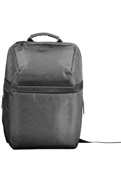 Black Polyester Backpack