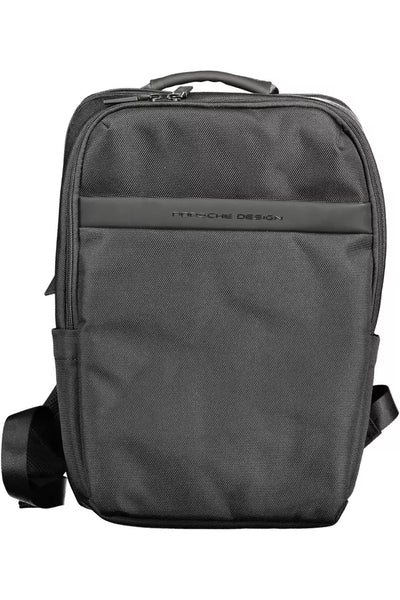 Black Polyester Backpack