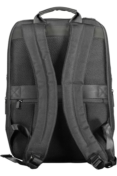 Black Polyester Backpack