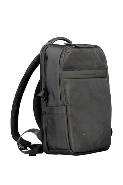 Black Polyester Backpack