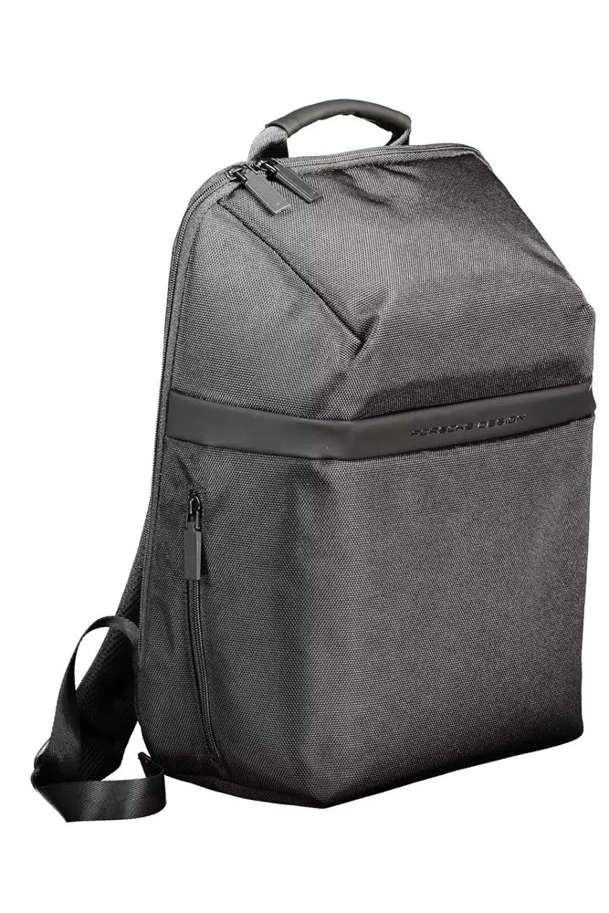 Black Polyester Backpack