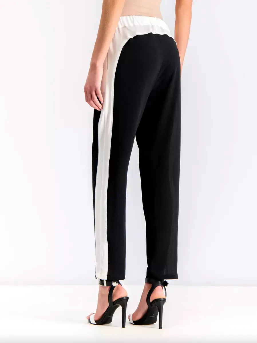 Black Polyester Jeans & Pant