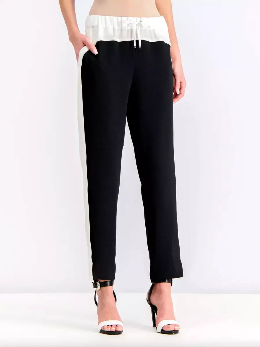 Black Polyester Jeans & Pant