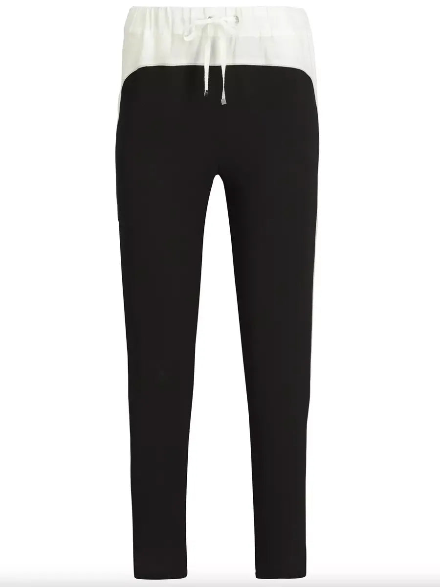 Black Polyester Jeans & Pant