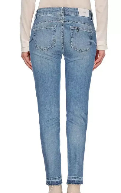 Blue Cotton Jeans & Pant