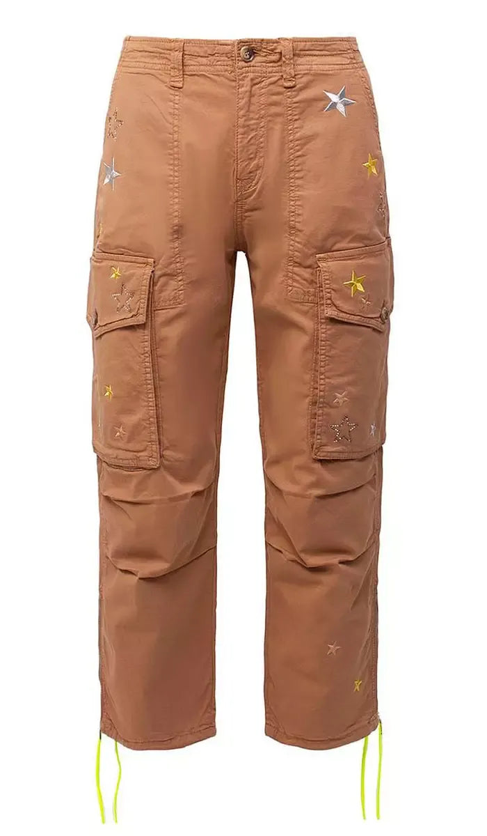 Brown Cotton Jeans & Pant