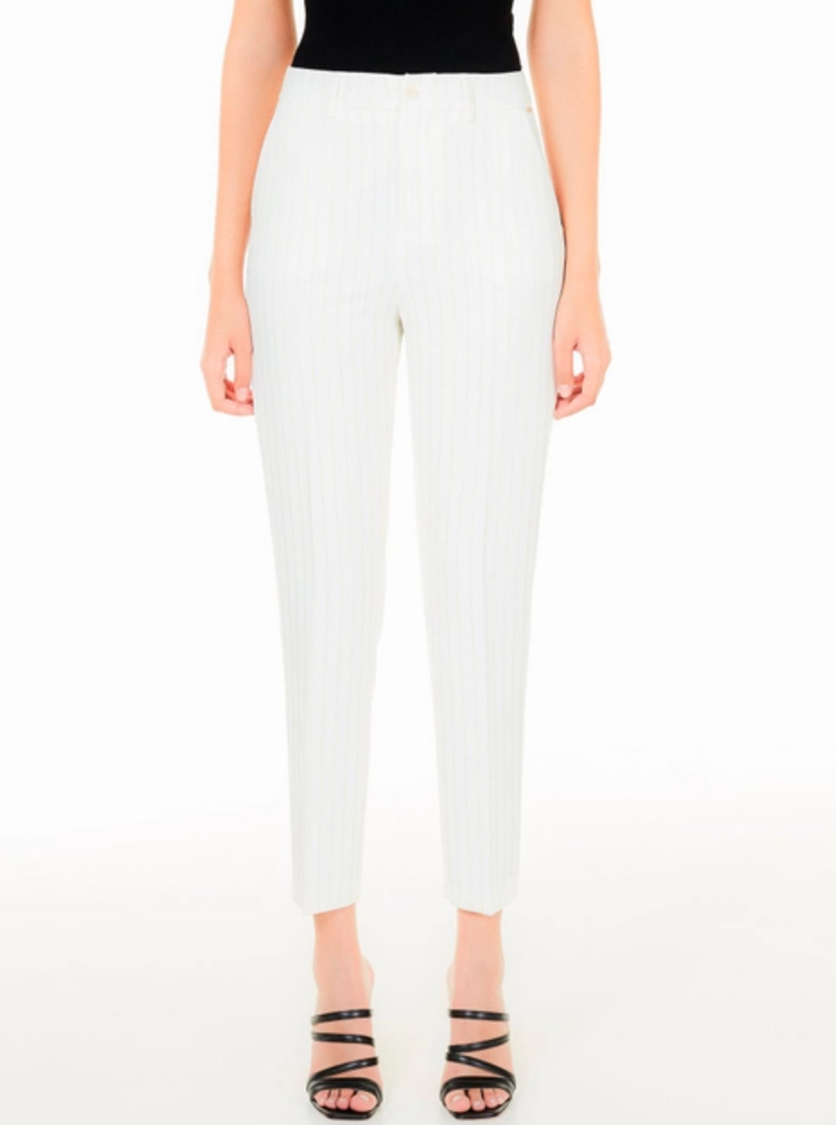 White Polyester Jeans & Pant