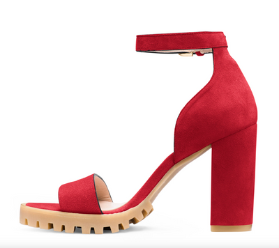 Red Leather Sandal